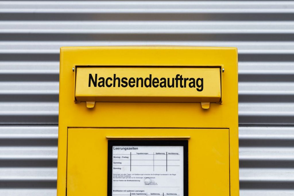 Nachsendeauftrag
