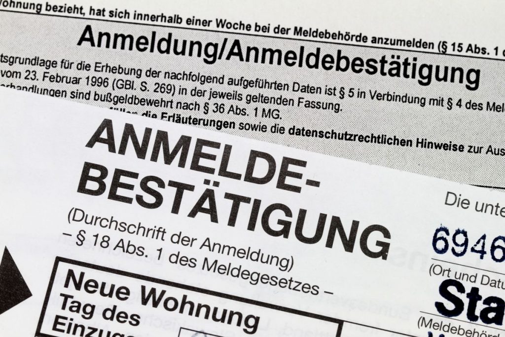 Ummeldungen bei einem Umzug